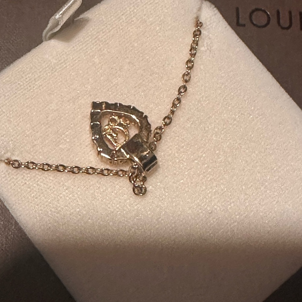 Vintage DIOR heart necklace gold tone Christian Dior necklace pendant necklace - Picture 11 of 15
